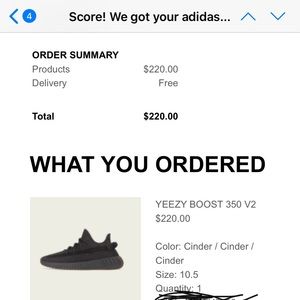 Yeezy boost 350 v2 cinder NEW